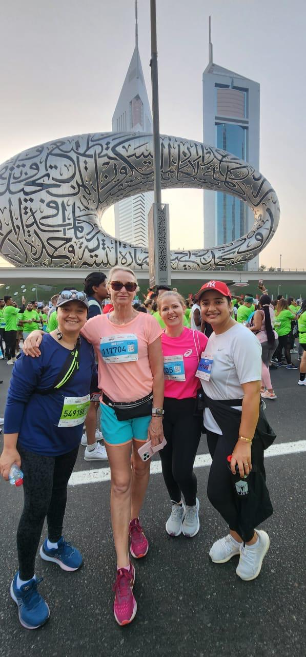 Clients at a Dubai race start line